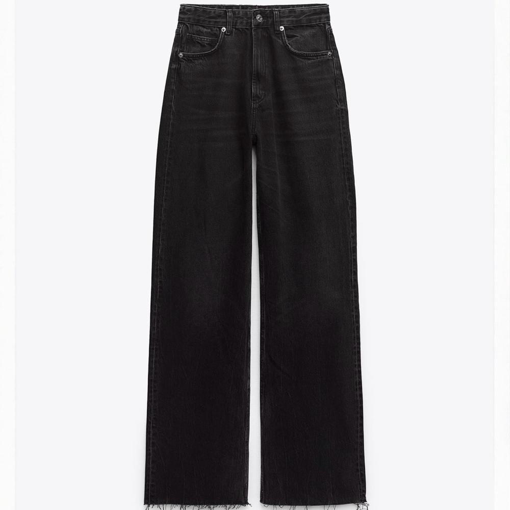 NEW Women's Black High Rise Wide-Leg Jeans